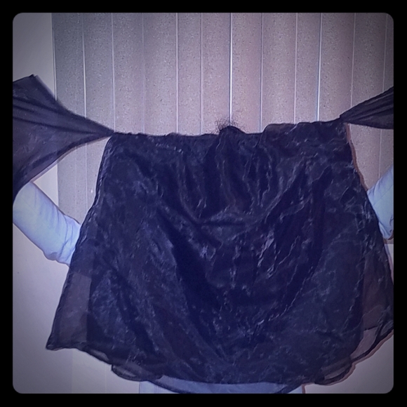 Sheer mesh off the shoulder top - Picture 1 of 1